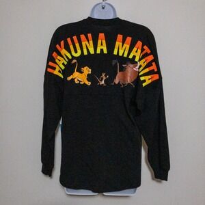 Disney The Lion King Hakuna Matata Spirit Jersey Adult XS Black Timon Pumba New